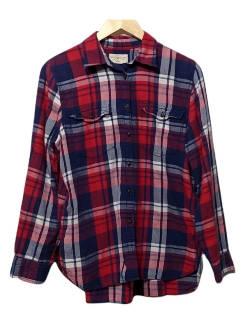 DENIM & SUPPLY Ralph Lauren Plaid Button Up Flannel Shirt M